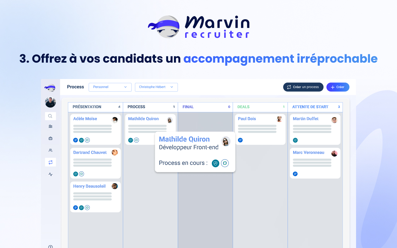 screenshot of Marvin Recruiter
